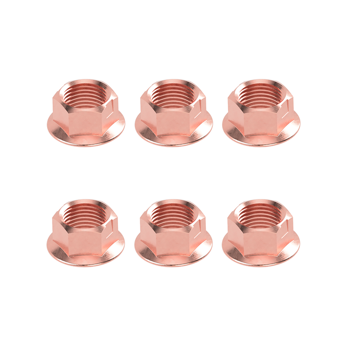 Copper Locking Kart Wheel Stud Nuts – Pack of 6