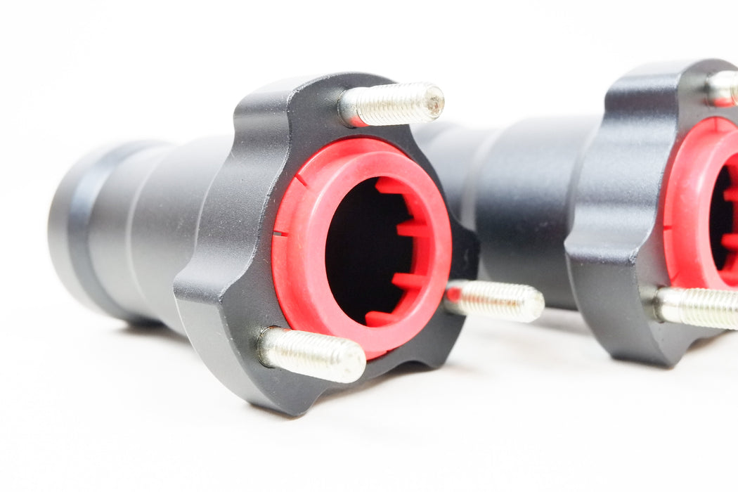 Pair of Black 25mm x 95mm Front Hubs