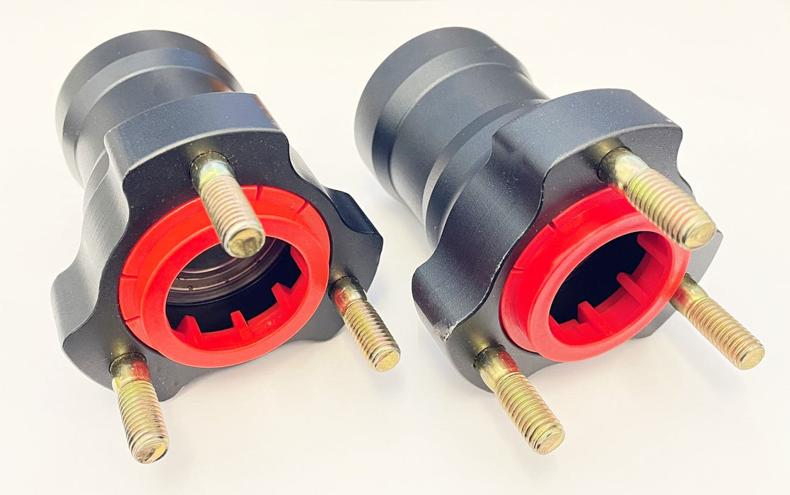 Pair of Black 25mm x 75mm Front Hubs