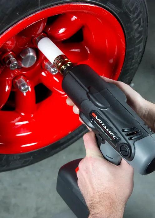 Motamec Cordless Impact Wrench 18V 1/2 Drive + Alloy Wheel Socket Set - Motorsport Supplies