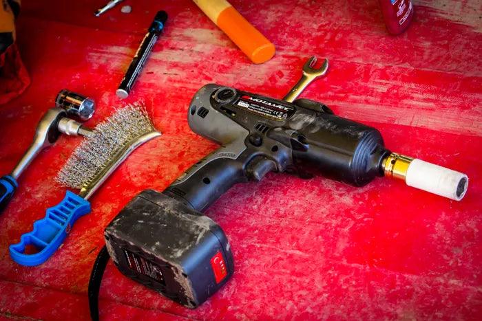 Motamec Cordless Impact Wrench 18V 1/2 Drive + Alloy Wheel Socket Set - Motorsport Supplies