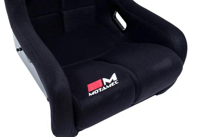 Motamec Racing Evo-Two FIA Approved Race Seat GRP Shell Side Mount BLACK HANS - Motorsport Supplies