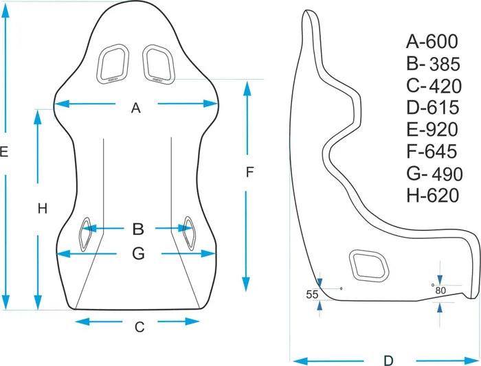 Motamec Racing Evo3 FIA Approved Race Rally Seat - Motorsport Supplies