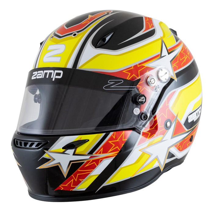 Zamp ZR-72 Black / Red / Orange Helmet - Motorsport Supplies