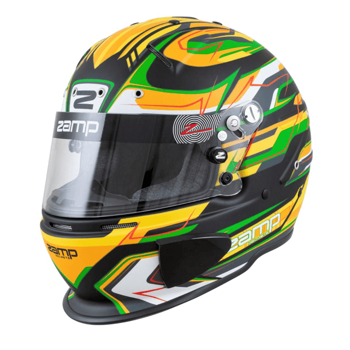 Zamp RZ 70E Switch Green / Black / Yellow - Motorsport Supplies