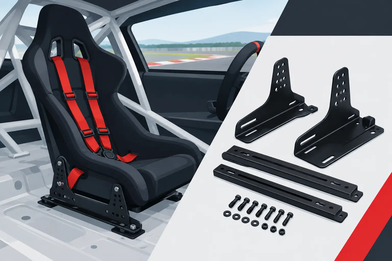 Race Seat Mounting Brackets Guide for Track Cars