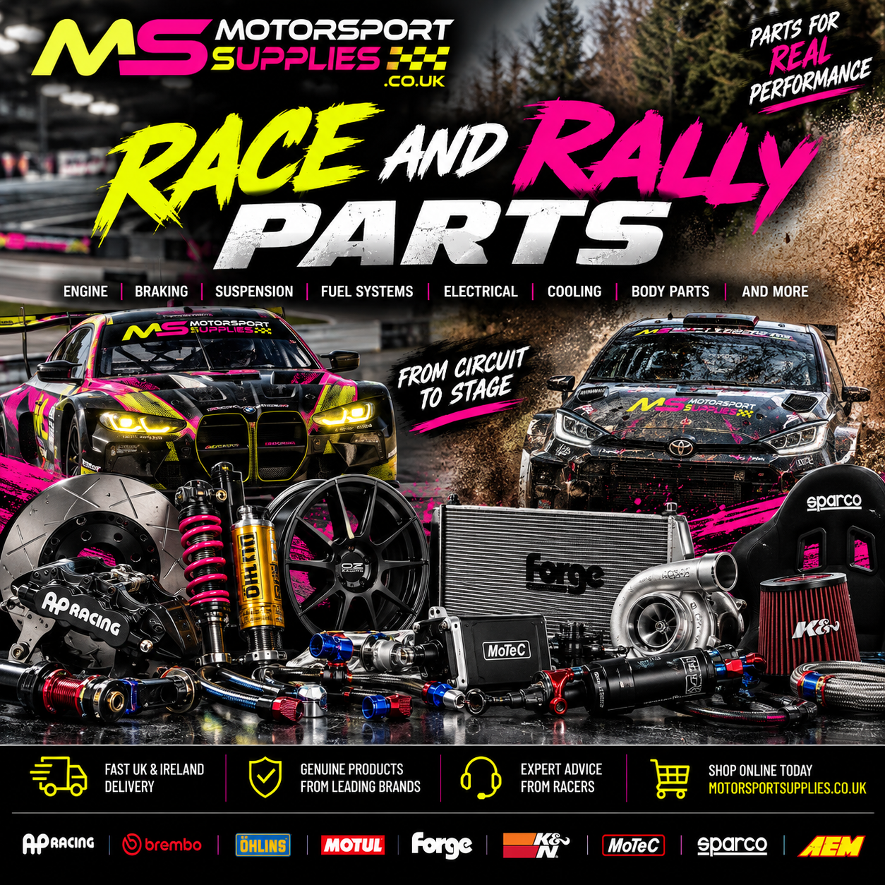 Race and Rally Parts That Earn Their Place