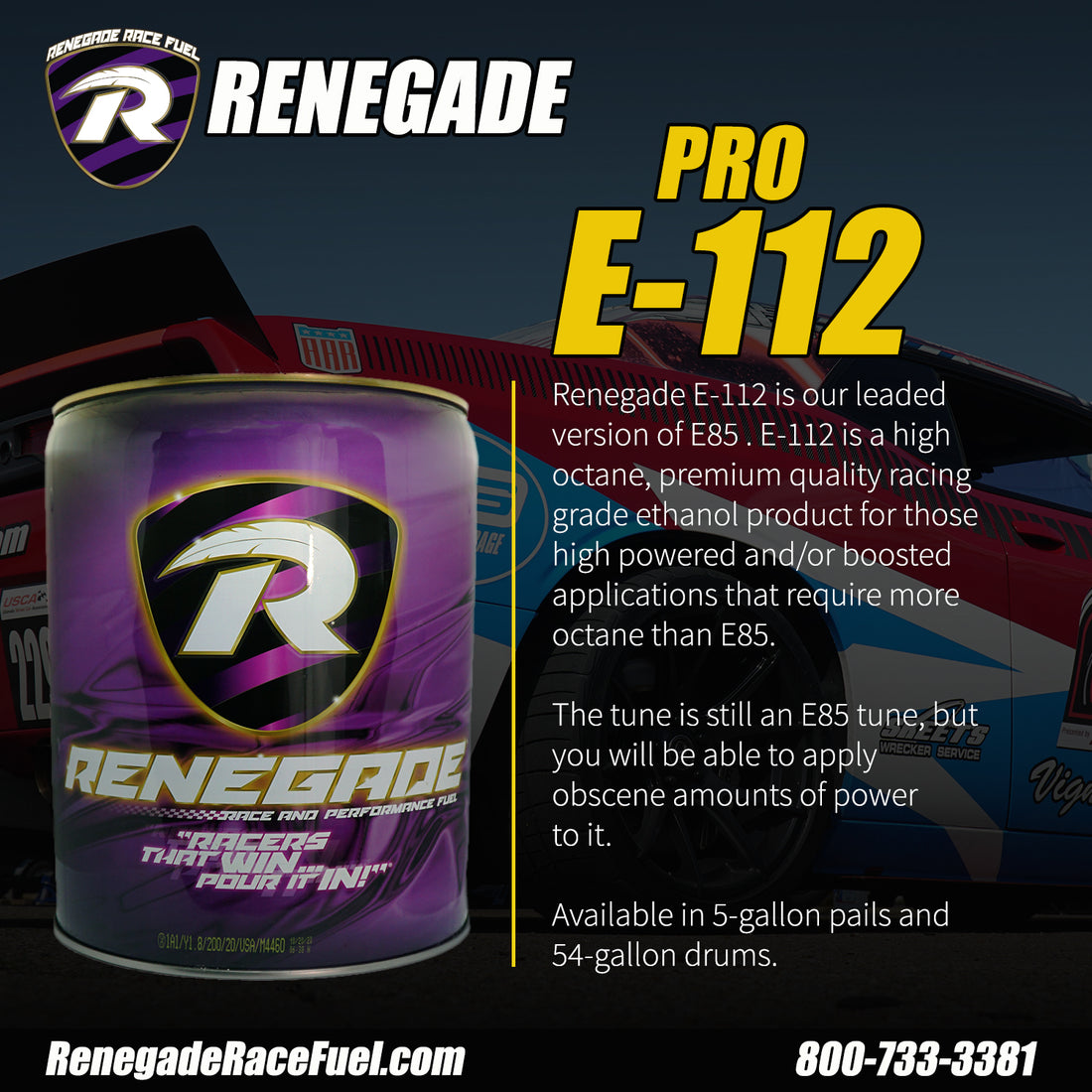 Renegade E112 Ethanol Race Fuel