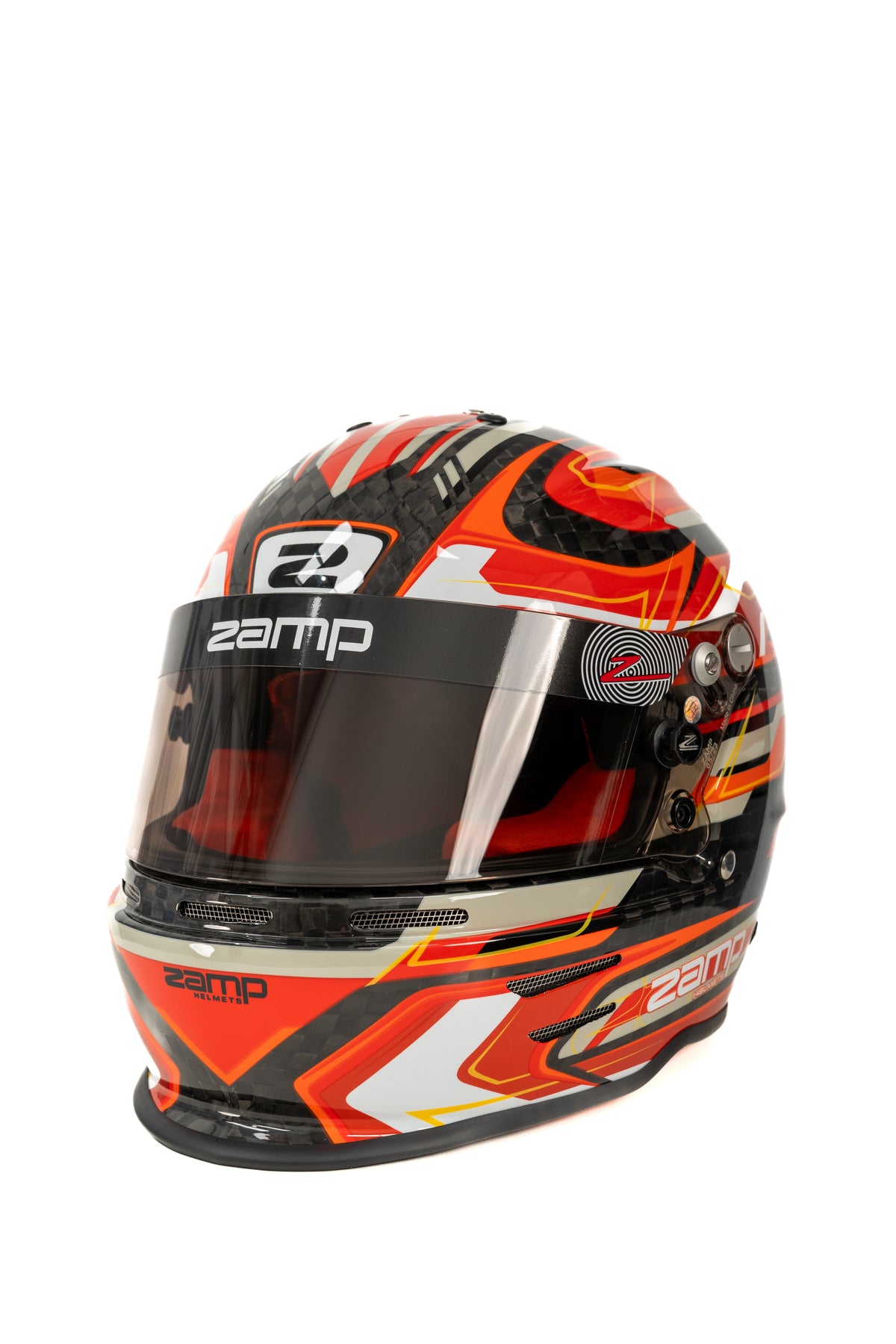 RZ 48 Youth Carbon Red Helmet — Motorsport Supplies