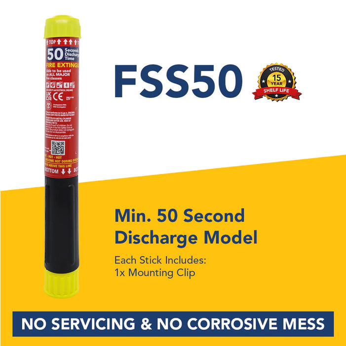 Fire Safety Stick - 50 Seconds Discharge