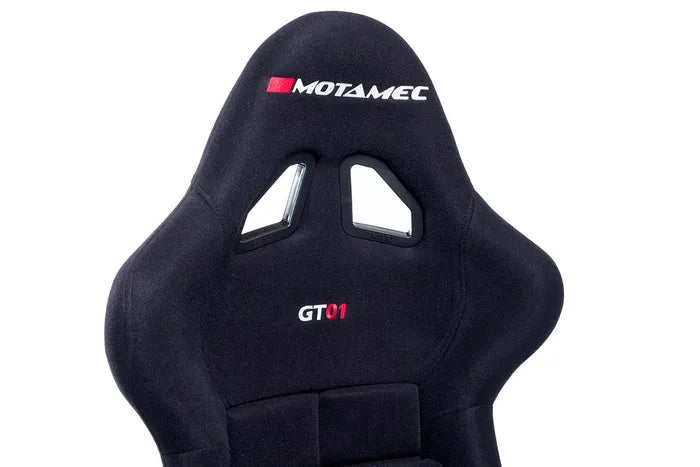Motamec Racing GT01 Race Seat Fiberglass Shell Side Mount BLACK - NON FIA