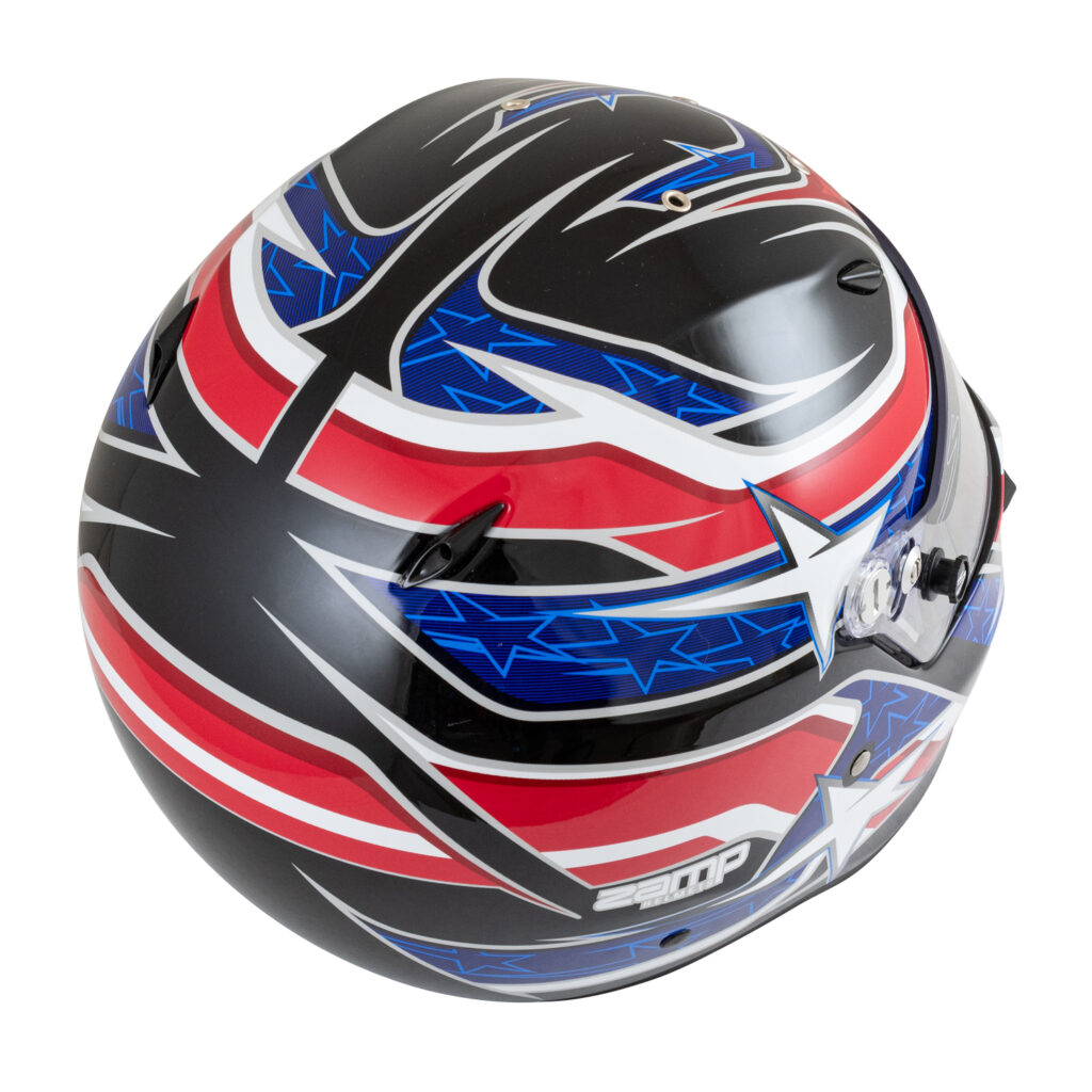 Zamp ZR-72 Black / Red / Blue Helmet