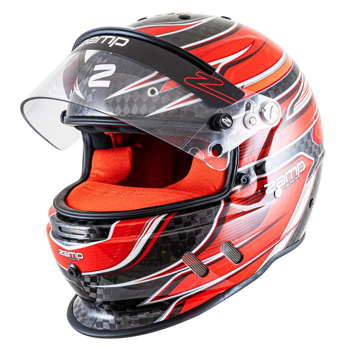 Zamp RZ 67D Carbon Red Helmet