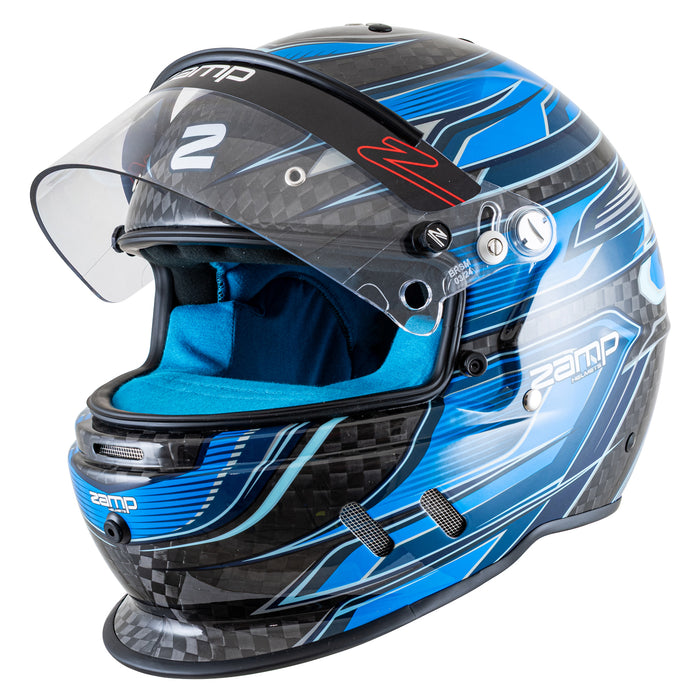 Zamp RZ 67D Carbon Blue Helmet