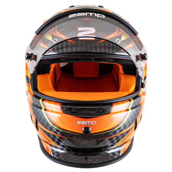 Zamp RZ 67D Carbon Orange Helmet