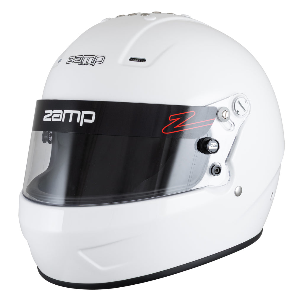 トリプルエイト フルフェイス race helmet Zamp RZ 57 White Helmet — Motorsport Supplies