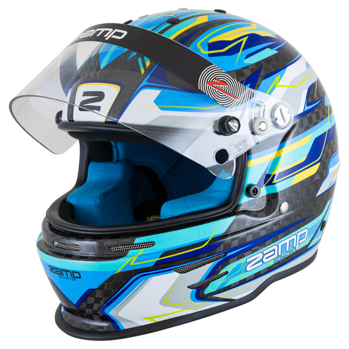RZ 48 Youth Carbon Blue Helmet