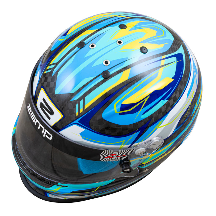RZ 48 Youth Carbon Blue Helmet