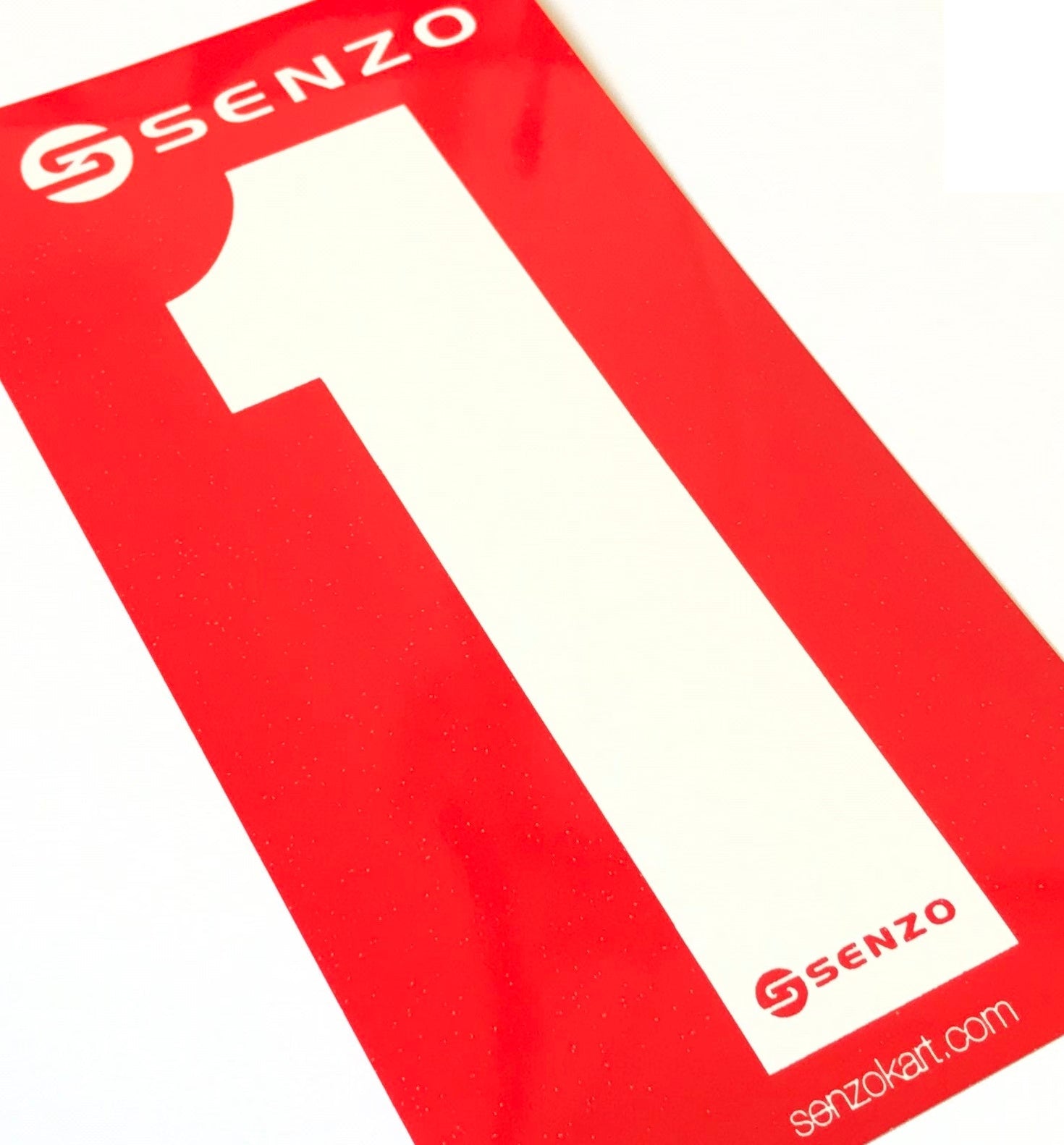 Set Of 4 Senzo White Race Number 4 Blue Background | Rotax TKM