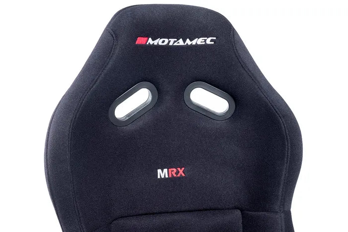 Motamec Racing MRX Race Seat Fiberglass Shell Side Mount BLACK - MR2 MX5 MGF