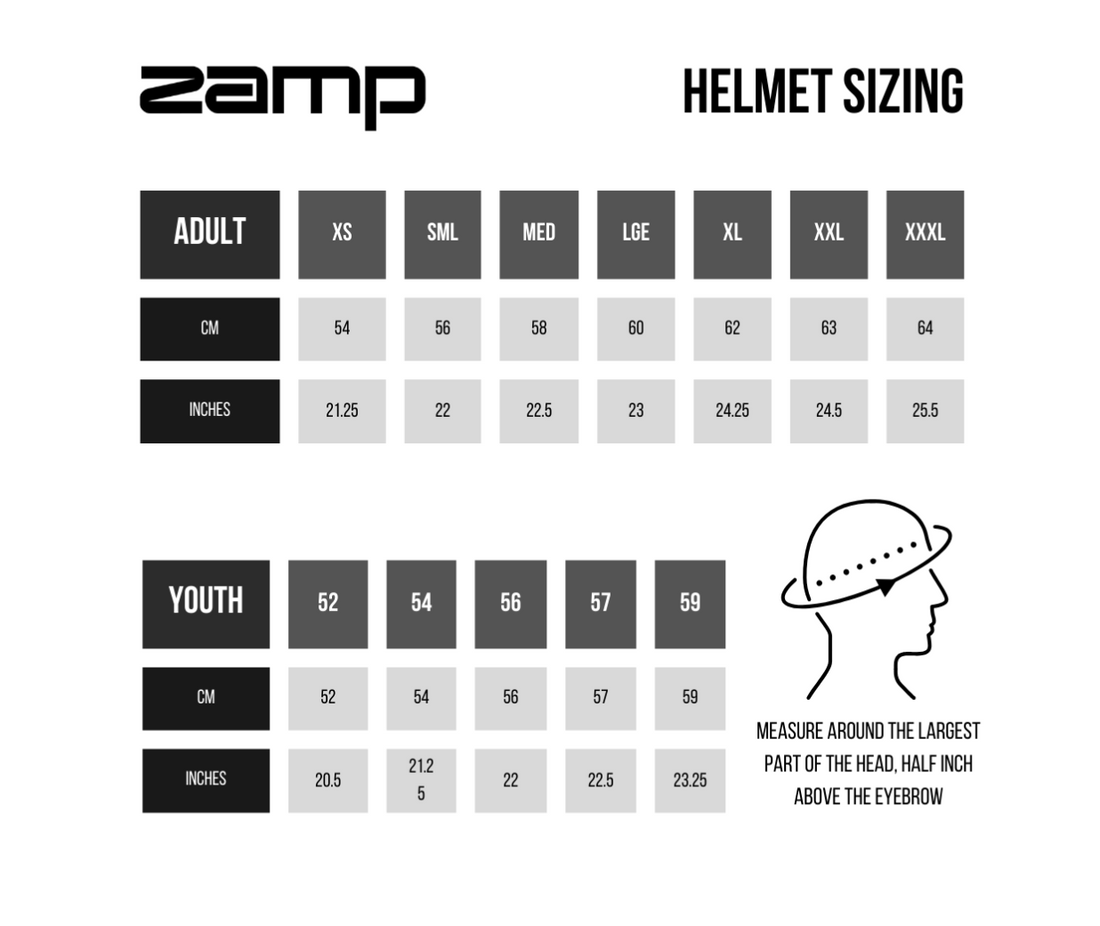 Zamp ZR-72 White / Blue Helmet