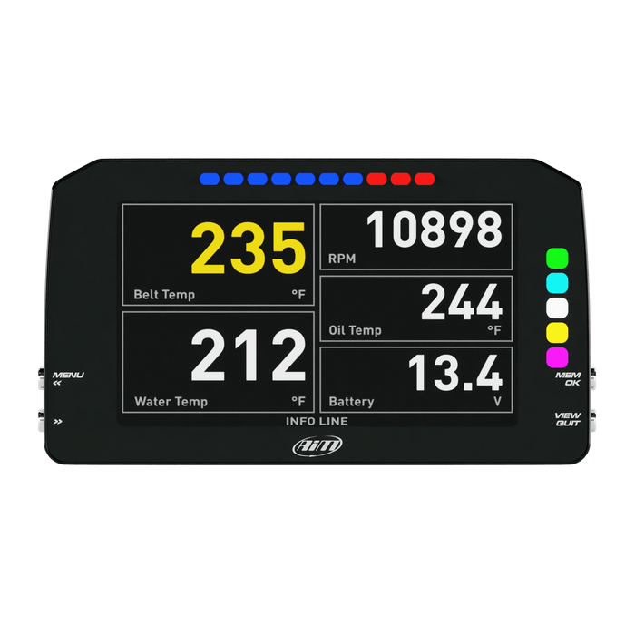 AiM MXP 1.3 Strada 6" TFT Dash Display with Race Icons - Motorsport Supplies