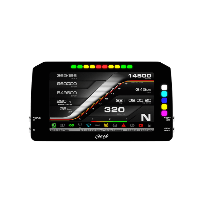 AiM MXP 1.3 Strada 6" TFT Dash Display with Race Icons - Motorsport Supplies