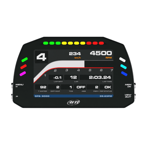 AiM MXS 1.3 Strada 5" TFT Dash Display with Race Icons - Motorsport Supplies