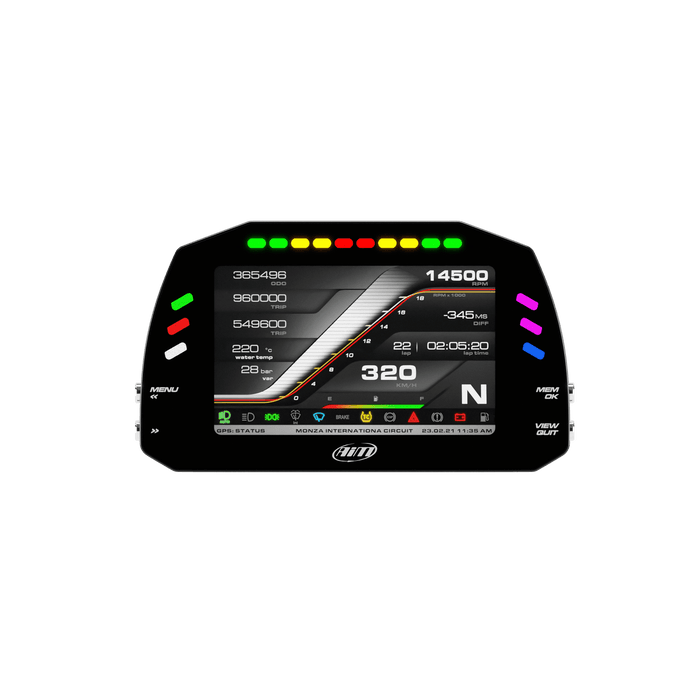 AiM MXS 1.3 Strada 5" TFT Dash Display with Race Icons - Motorsport Supplies