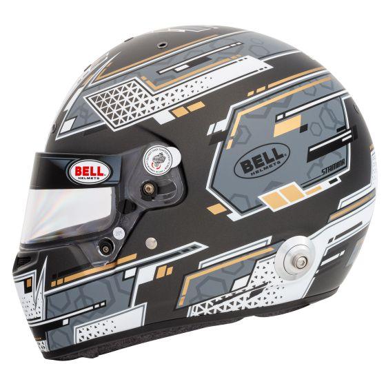 Bell RS7 Pro Helmet - Stamina Grey - Motorsport Supplies