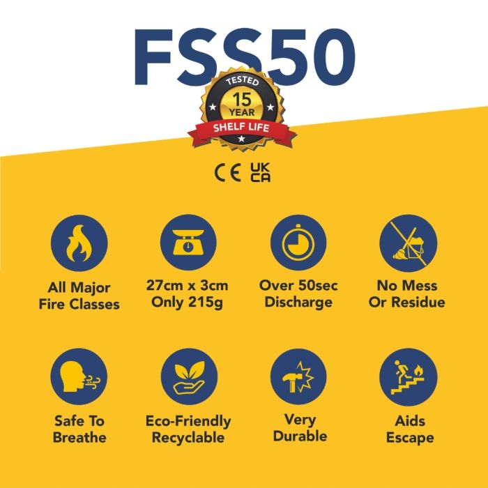 Fire Safety Stick - 50 Seconds Discharge