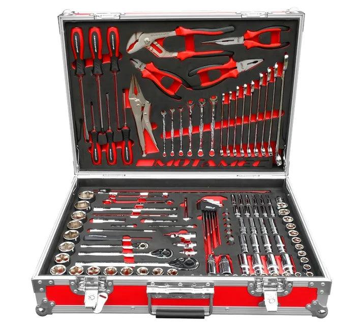 Motamec 122pc Motorsport Hand Tools Kit - Socket Spanner Screwdriver Set + Flight Case - Motorsport Supplies