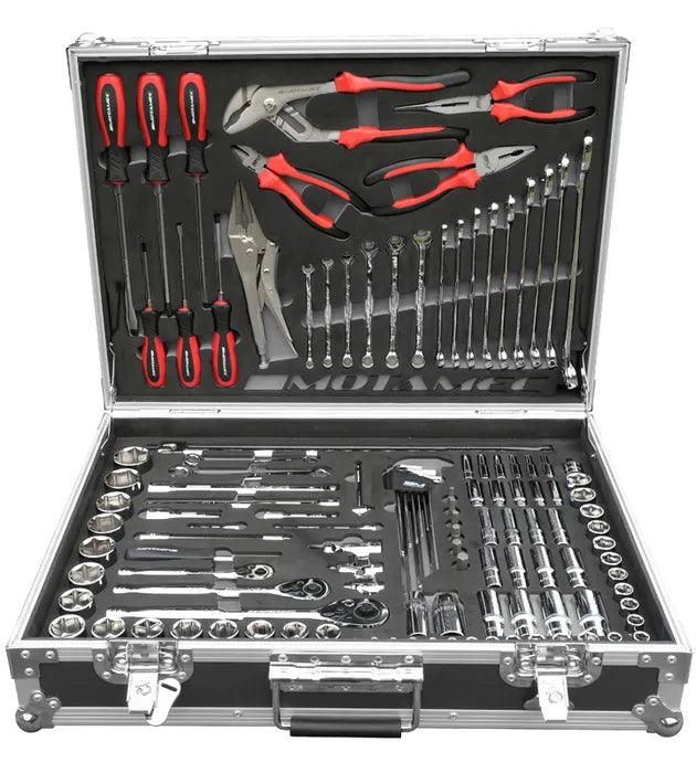 Motamec 122pc Motorsport Hand Tools Kit - Socket Spanner Screwdriver Set + Flight Case - Motorsport Supplies