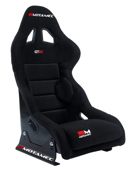 Motamec Racing GT02 Race Seat Fiberglass Shell Side Mount BLACK - NON FIA - Motorsport Supplies