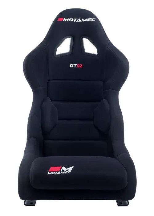 Motamec Racing GT02 Race Seat Fiberglass Shell Side Mount BLACK - NON FIA - Motorsport Supplies