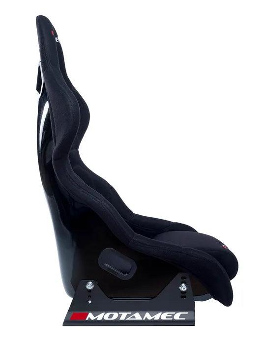 Motamec Racing GT02 Race Seat Fiberglass Shell Side Mount BLACK - NON FIA - Motorsport Supplies