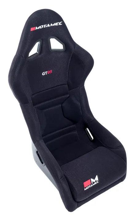 Motamec Racing GT03 Race Seat Fiberglass Shell Side Mount BLACK - NON FIA - Motorsport Supplies