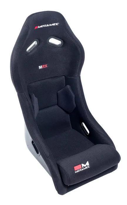 Motamec Racing MRX Race Seat Fiberglass Shell Side Mount BLACK - MR2 MX5 MGF - Motorsport Supplies