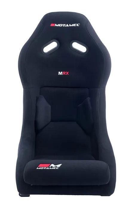 Motamec Racing MRX Race Seat Fiberglass Shell Side Mount BLACK - MR2 MX5 MGF - Motorsport Supplies