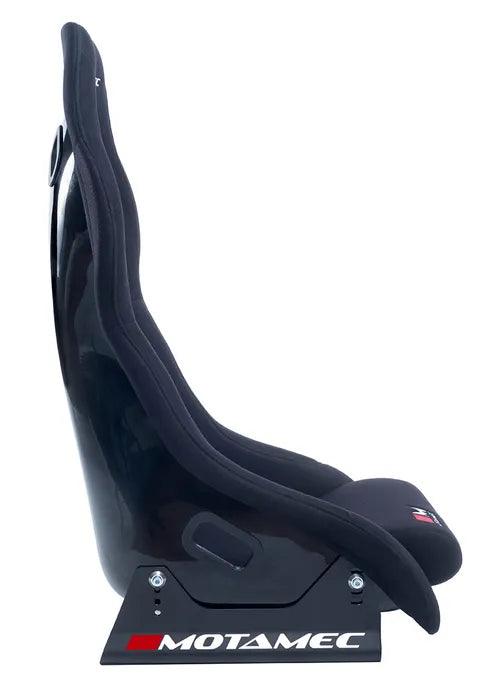 Motamec Racing MRX Race Seat Fiberglass Shell Side Mount BLACK - MR2 MX5 MGF - Motorsport Supplies