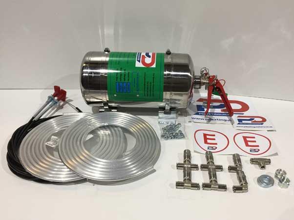 PD Extinguishers 4KG Haylo Mechanical Stainless Steel Extinguisher System - Motorsport Supplies