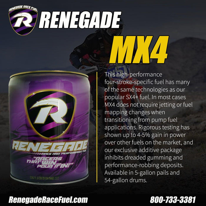 Renegade MX4 Race Fuel - Motorsport Supplies