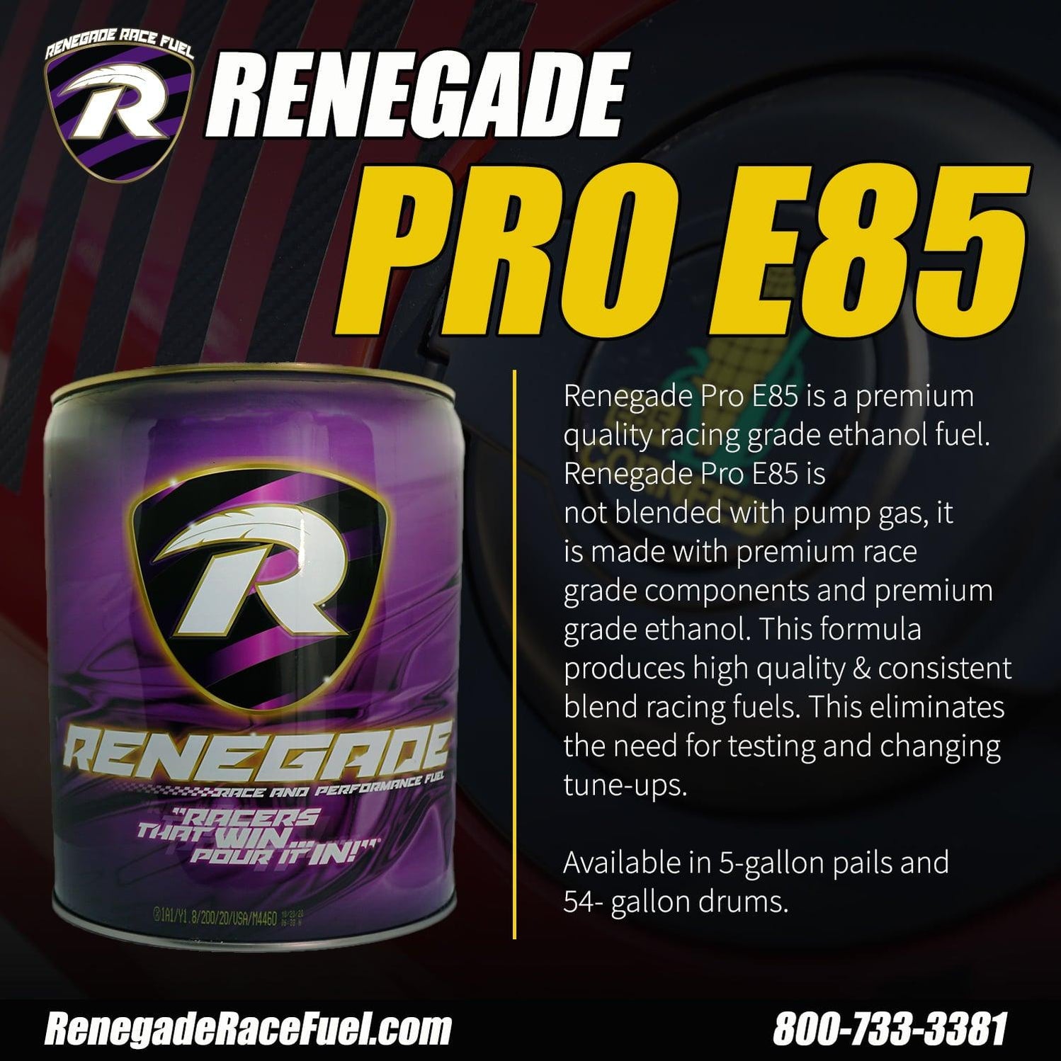 Renegade E85 Racing Fuel Pricing – IVMR