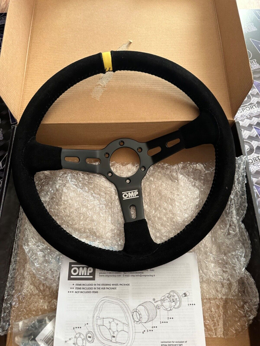 OMP RS 350mm Deep Dish Steering Wheel