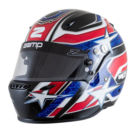 Zamp ZR-72 Black / Red / Blue Helmet - Motorsport Supplies