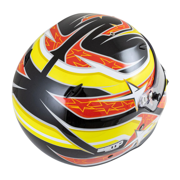 Zamp ZR-72 Black / Red / Orange Helmet - Motorsport Supplies