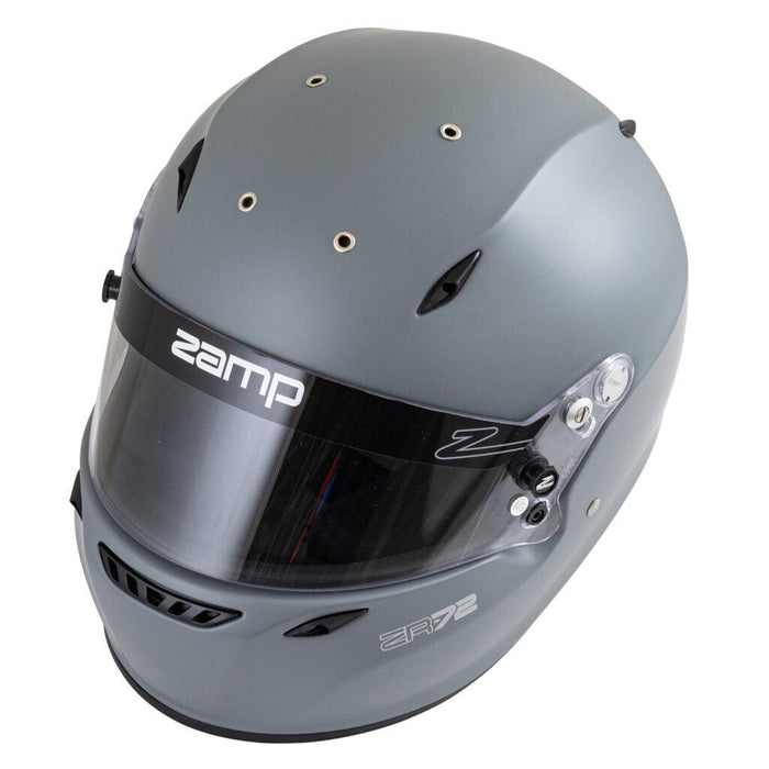 Grey Helmet Racing Zamp ZR-72 Matte Grey Helmet — Motorsport Supplies