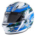 Zamp ZR-72 White / Blue Helmet - Motorsport Supplies