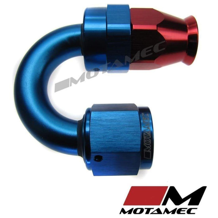 -8 ptfe hose 180 degree fitting