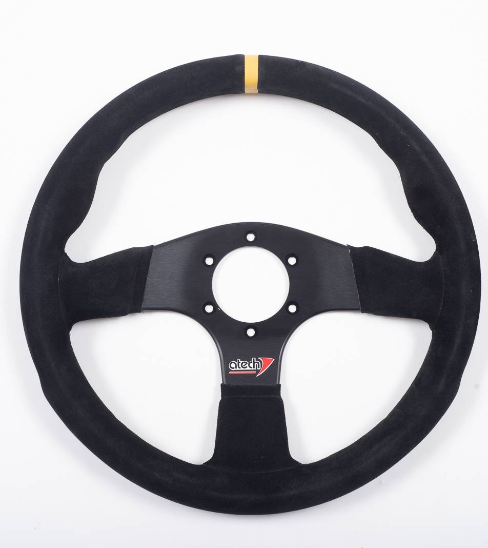 atech 350mm flat steering wheel